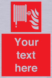 Custom Fire hose reel Sign